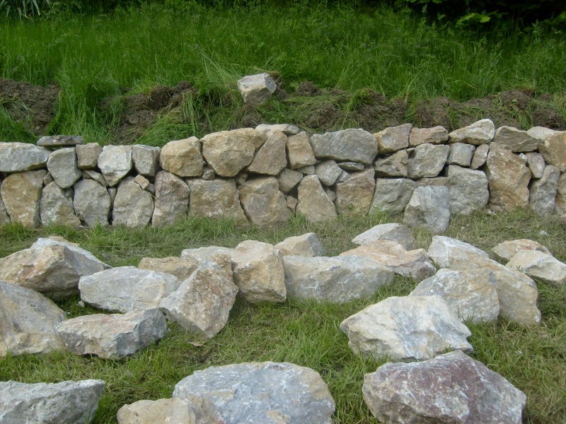 Kamenná zídka - vápenec
